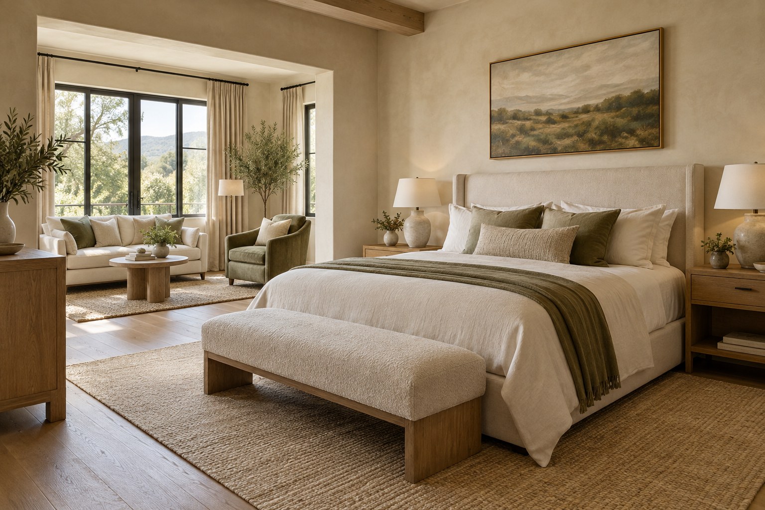 Hotel room and shared-space furnishing concept